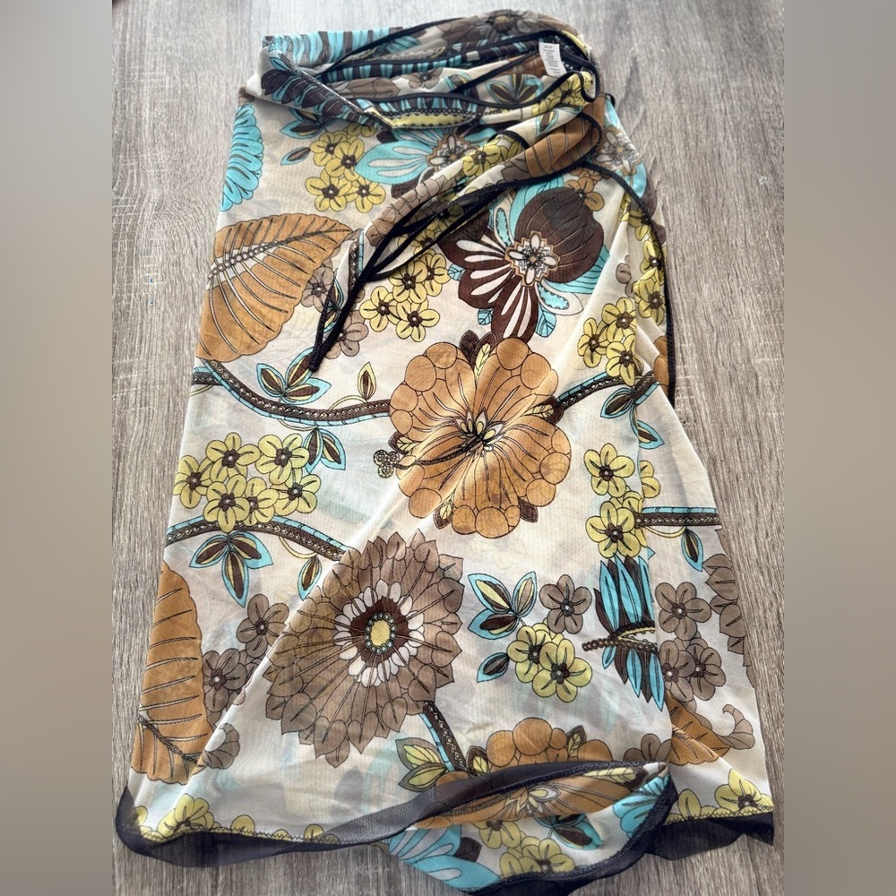 SHAN Multicolor Wrap Pareo Skirt